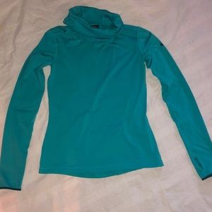 Turquoise NIKE turtle neck jacket